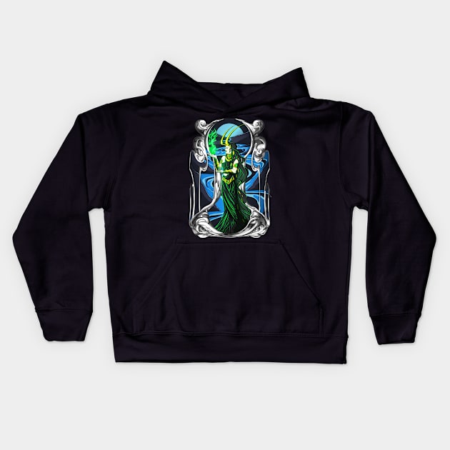 Macabre Chaos II Kids Hoodie by ShrikeDesigns